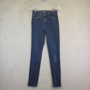 Levis Jeans Womens 24 High Rise Skinny Fit‎ Dark Wash Stretch Sculpting 24x29